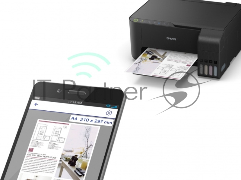 МФУ струйное Epson L3150 (C11CG86409) принтер/копир/сканер A4