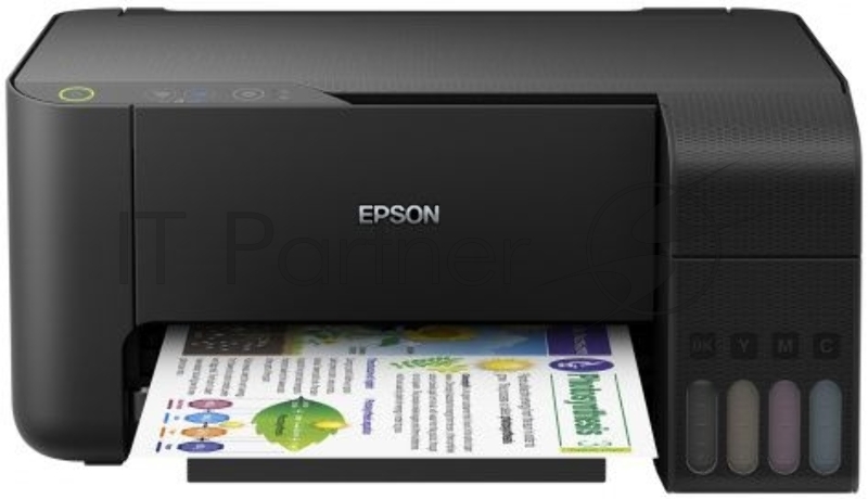 МФУ струйный Epson L3110 (C11CG87405), принтер/сканер/копир, A4 USB черный