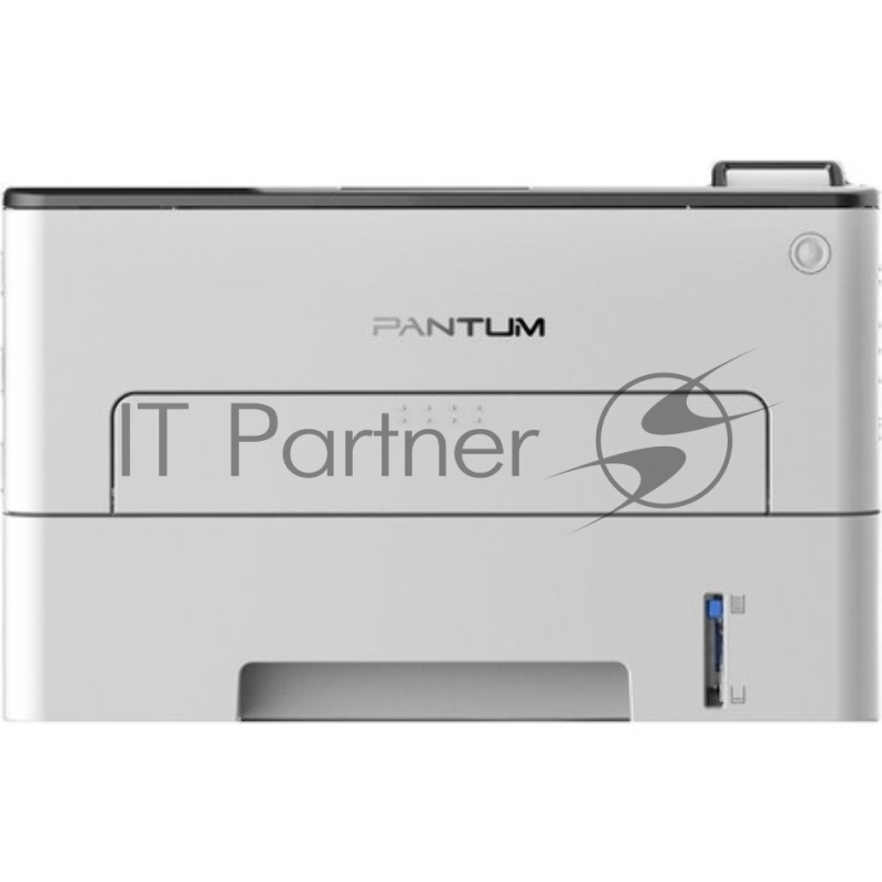 Принтер Pantum P3300DN, лазерный A4, 33 (35 Letter) стр/мин, 1200x1200 dpi, 256Мб, дуплекс, подача: 250+1 лист, вывод 150 лист., PCL5e, PCL6, PS, PDF, Ethernet, USB2.0, 2-строчный ЖК-дисплей, Linux (max 60000 стр/мес. Рек. 250 - 3000 стр/мес. Старт.к