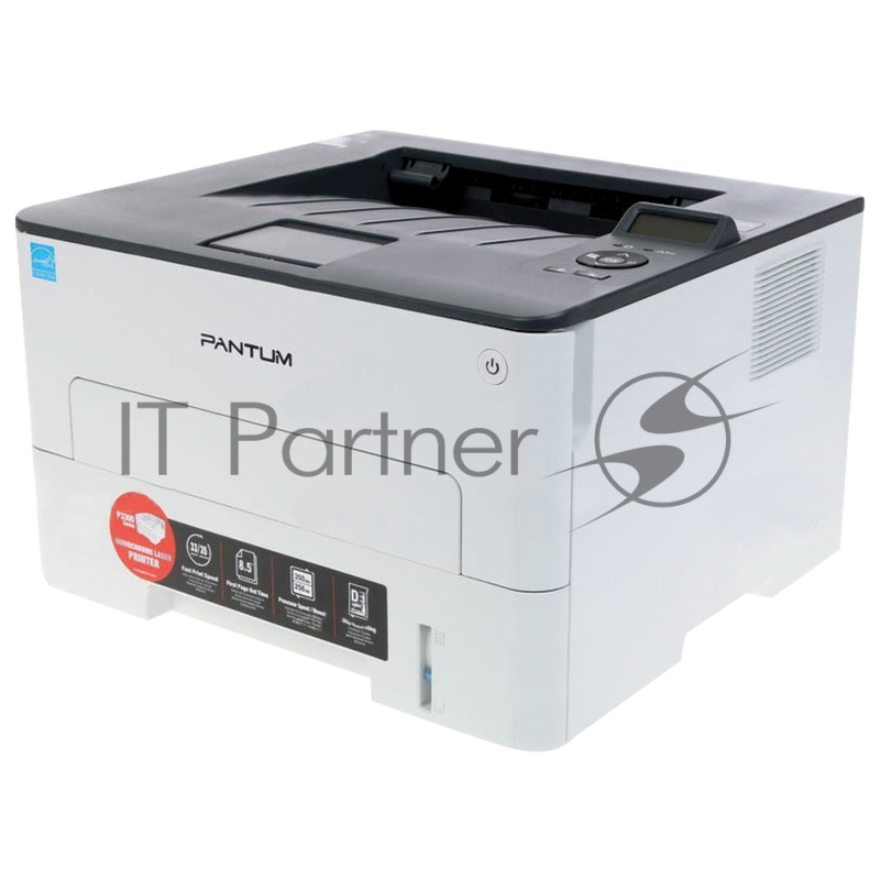 Принтер Pantum P3300DN, лазерный A4, 33 (35 Letter) стр/мин, 1200x1200 dpi, 256Мб, дуплекс, подача: 250+1 лист, вывод 150 лист., PCL5e, PCL6, PS, PDF, Ethernet, USB2.0, 2-строчный ЖК-дисплей, Linux (max 60000 стр/мес. Рек. 250 - 3000 стр/мес. Старт.к