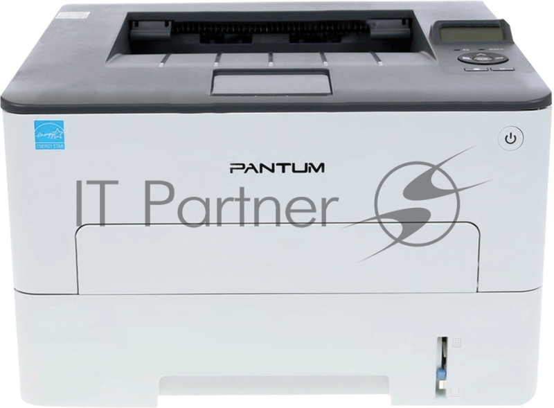 Принтер Pantum P3300DN, лазерный A4, 33 (35 Letter) стр/мин, 1200x1200 dpi, 256Мб, дуплекс, подача: 250+1 лист, вывод 150 лист., PCL5e, PCL6, PS, PDF, Ethernet, USB2.0, 2-строчный ЖК-дисплей, Linux (max 60000 стр/мес. Рек. 250 - 3000 стр/мес. Старт.к