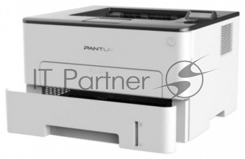 Принтер Pantum P3300DN, лазерный A4, 33 (35 Letter) стр/мин, 1200x1200 dpi, 256Мб, дуплекс, подача: 250+1 лист, вывод 150 лист., PCL5e, PCL6, PS, PDF, Ethernet, USB2.0, 2-строчный ЖК-дисплей, Linux (max 60000 стр/мес. Рек. 250 - 3000 стр/мес. Старт.к