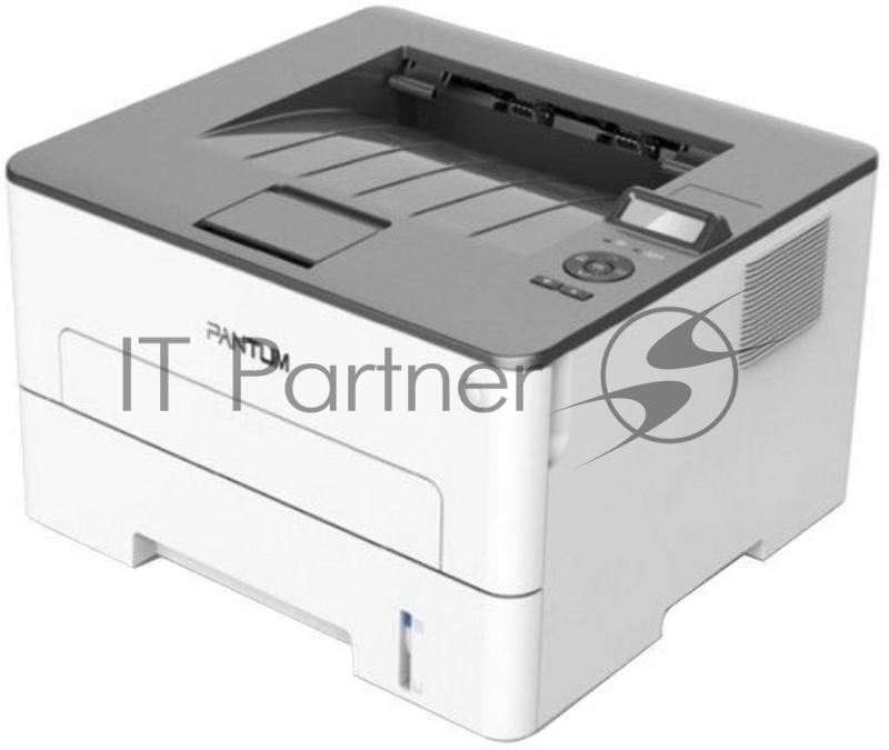 Принтер Pantum P3300DN, лазерный A4, 33 (35 Letter) стр/мин, 1200x1200 dpi, 256Мб, дуплекс, подача: 250+1 лист, вывод 150 лист., PCL5e, PCL6, PS, PDF, Ethernet, USB2.0, 2-строчный ЖК-дисплей, Linux (max 60000 стр/мес. Рек. 250 - 3000 стр/мес. Старт.к