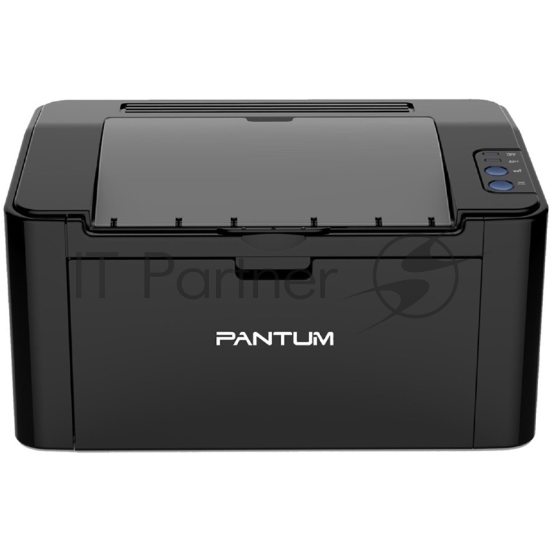 Принтер Pantum P2500, лазерный А4, 22 стр/мин, 1200x1200 dpi, 128 Мб, подача: 150 лист., USB, картридер, черный корпус (Старт.к-ж P-210E - 700 стр., max 15000 стр/мес)