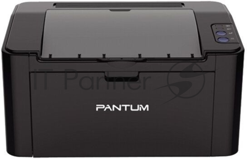 Принтер Pantum P2500, лазерный А4, 22 стр/мин, 1200x1200 dpi, 128 Мб, подача: 150 лист., USB, картридер, черный корпус (Старт.к-ж P-210E - 700 стр., max 15000 стр/мес)