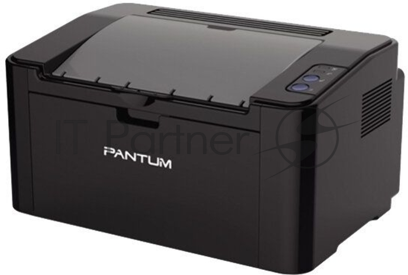 Принтер Pantum P2500, лазерный А4, 22 стр/мин, 1200x1200 dpi, 128 Мб, подача: 150 лист., USB, картридер, черный корпус (Старт.к-ж P-210E - 700 стр., max 15000 стр/мес)