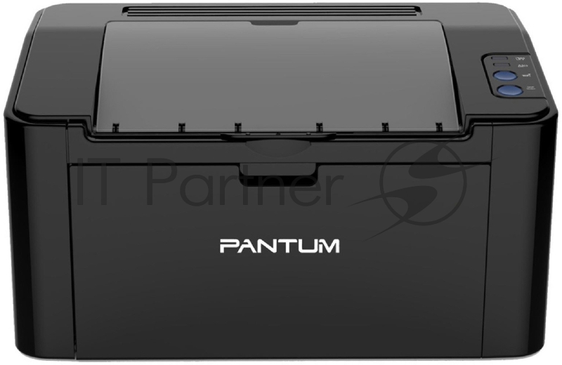 Принтер Pantum P2500, лазерный А4, 22 стр/мин, 1200x1200 dpi, 128 Мб, подача: 150 лист., USB, картридер, черный корпус (Старт.к-ж P-210E - 700 стр., max 15000 стр/мес)