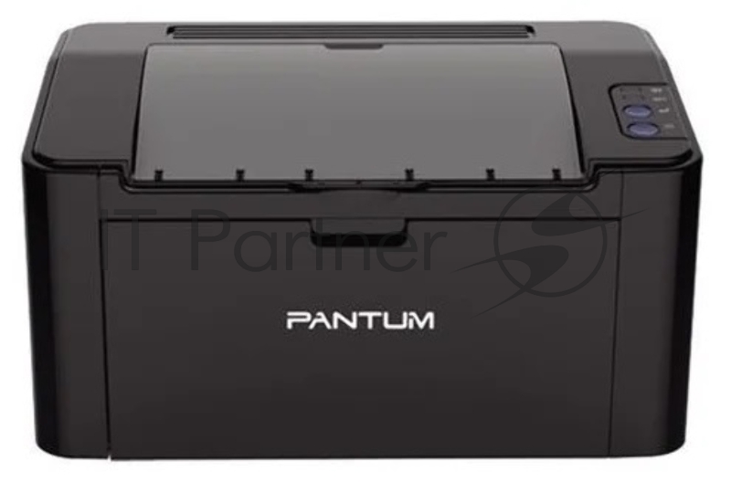 Принтер Pantum P2500, лазерный А4, 22 стр/мин, 1200x1200 dpi, 128 Мб, подача: 150 лист., USB, картридер, черный корпус (Старт.к-ж P-210E - 700 стр., max 15000 стр/мес)