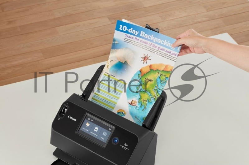 Сканер Canon DR-S150 (Цветной, двусторонний, 45 стр./мин, ADF 60, Ethernet, USB 3.2, WI-FI, 3 года гарантии)