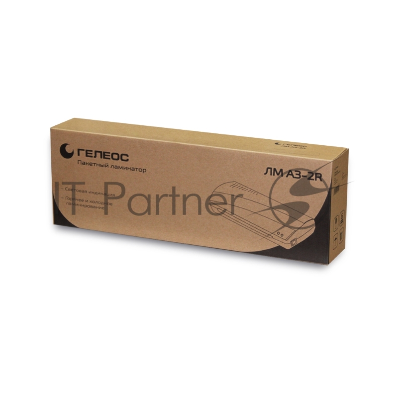 Ламинатор ГЕЛЕОС ЛМ A3-2R Ламинатор ГЕЛЕОС ЛМ A3-2R, А3, 2х150 (пленка 75-150мкм), 300 мм/мин, 2 вала, пласт. корпус, мах толщина 0,6мм, разжим валов