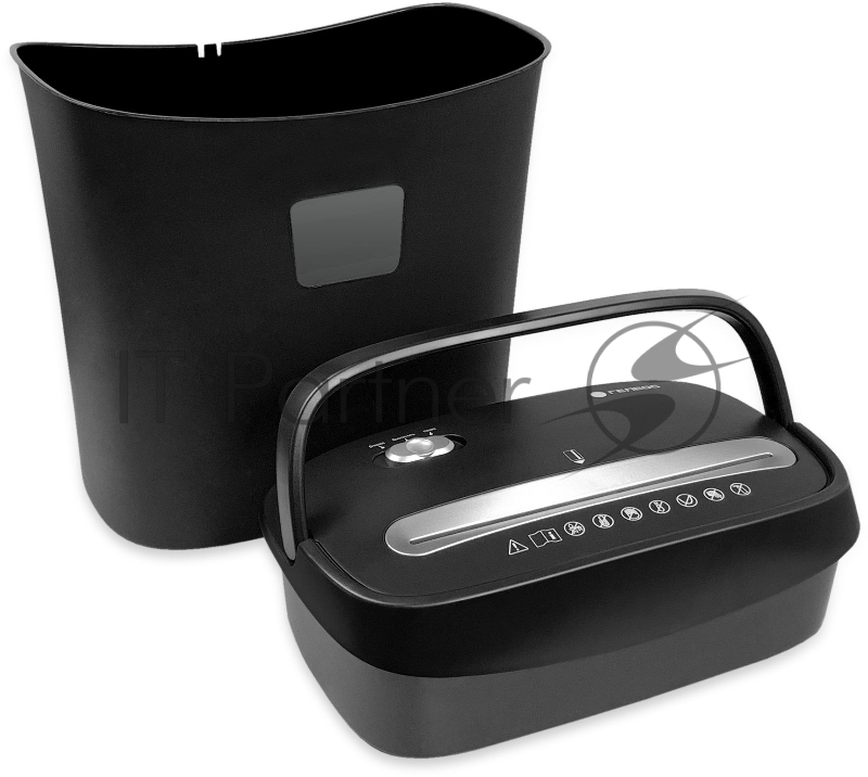 Шредер ГЕЛЕОС УД15-4, (DIN P-4), фрагмент 3,9х35мм, 8-10 лист (70г/м2), скобы, 15 литров