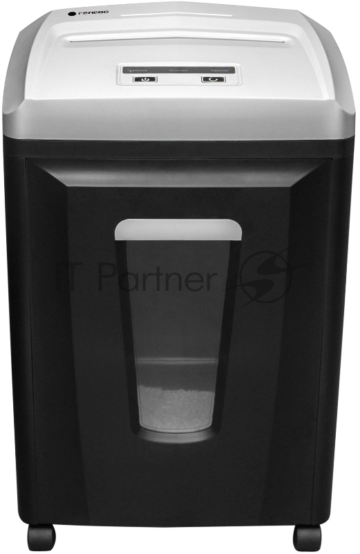 Шредер ГЕЛЕОС УП21-7, DIN P-7 (7 ур-нь секр.), фрагмент 0,8х2мм, 6-7 лист (70г/м2), CD/пл.карты, 23 литра