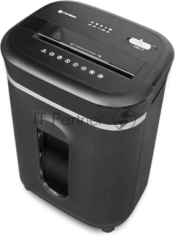 Шредер ГЕЛЕОС УМ28-4, DIN P-4 (4 ур-нь секр.), фрагмент 3,9х30мм, 19-21 лист (70г/м2), CD/пл.карты/скрепки/скобы, 28 литров