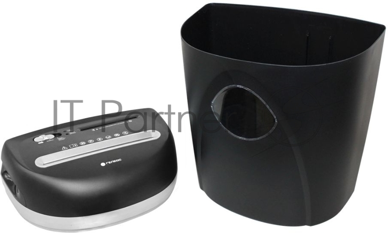 Шредер ГЕЛЕОС Уничтожитель документов УП23-4 DIN P-4 {(4 ур-нь секр.), фрагмент 3,9х35мм, 14-16 лист (70г/м2), CD/пл.карты/скрепки/скобы, 23 л.}