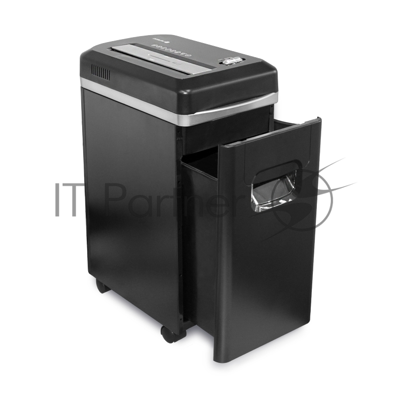 Уничтожитель документов ГЕЛЕОС УМ22-5 Уничтожитель документов ГЕЛЕОС УМ22-5, DIN P-5 (5 ур-нь секр.), фрагмент 2х8мм, 9-10 лист (70г/м2), CD/пл.карты/скрепки/скобы, 22 литра