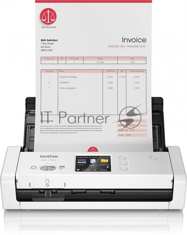 Сканер Brother компактный ADS-1700W