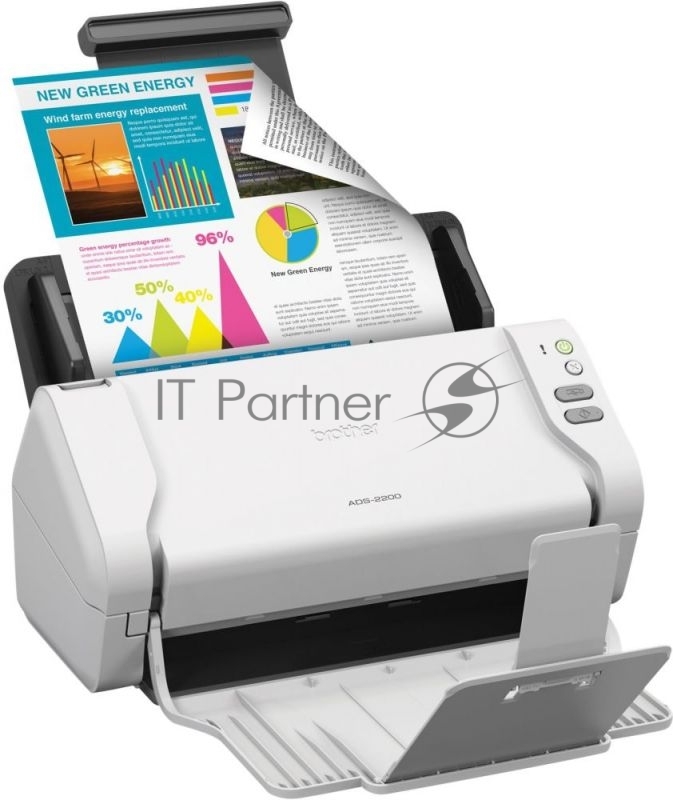 Сканер Brother ADS-2200 (ADS2200TC1) A4 черный