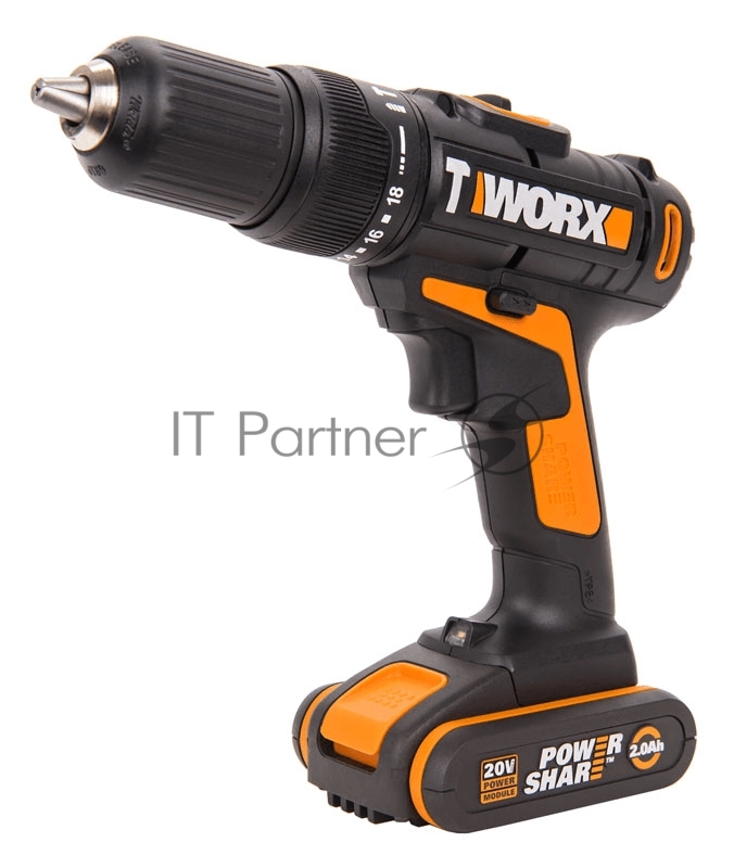 Дрель-шуруповерт ударная аккумуляторная WORX WX371.1 2Ач x2, кейс