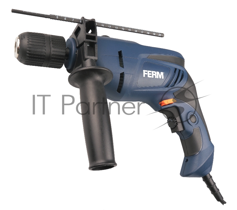 Дрель ударная FERM PDM1052 мощность-800W/скорость вр.-0-3000 об/мин/число ударов-0-48000/бетон/сталь/дер