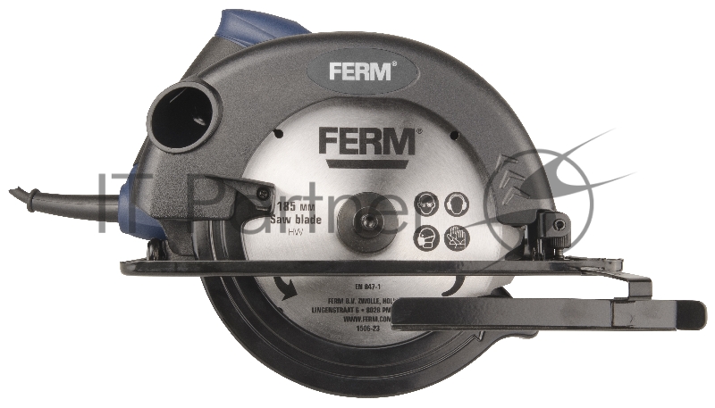 Пила дисковая FERM CSM1039 мощность-1200W/скорость вр.- 5000/д.диска-185/глубина пропила-65