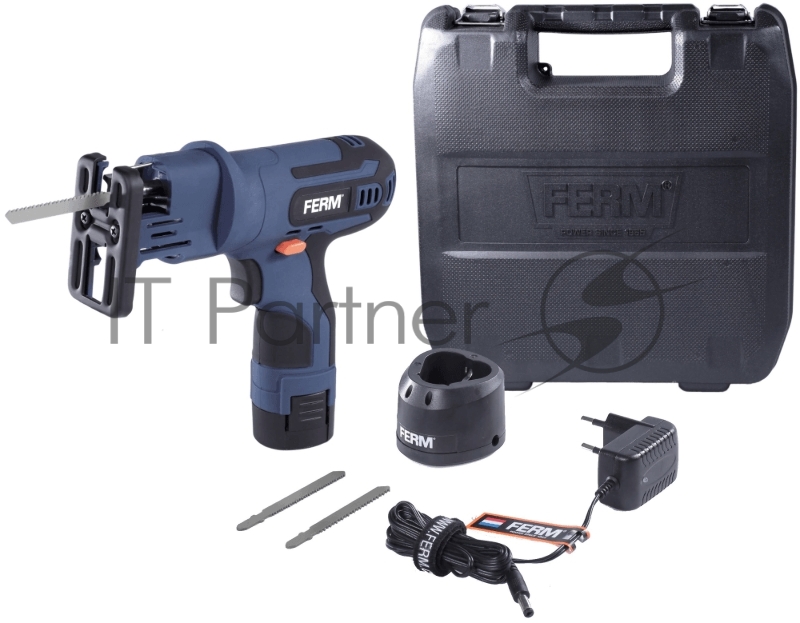 Лобзик FERM JSM1026, акк 12V-1.5Ah, 0-2400/мин,.кейс