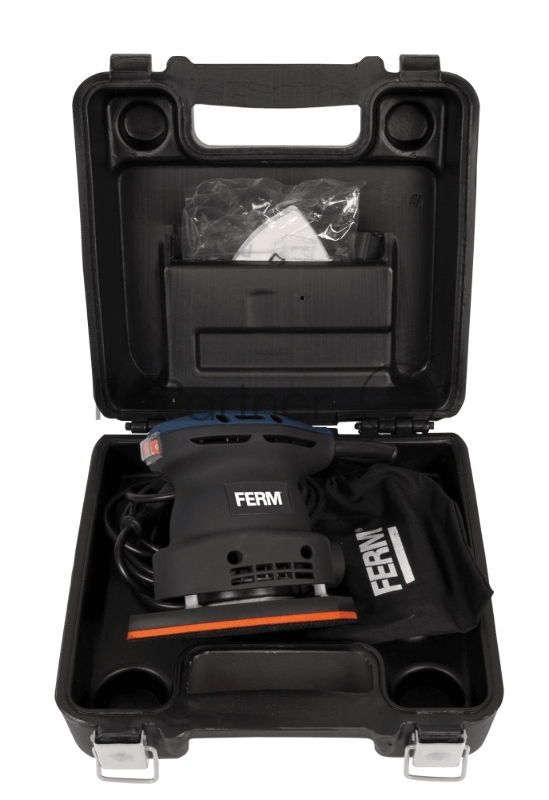 Орбитальная шлифовальная машина FERM PSM1013, 220 Вт, 13000 об.мин., кейс