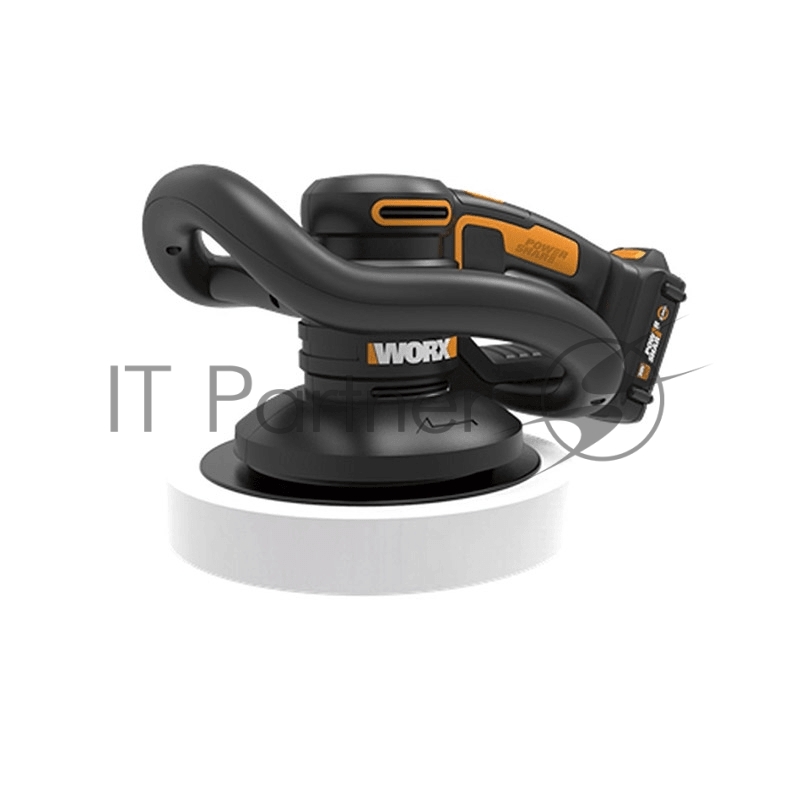 Полировальная машина аккумуляторная WORX WX856.9, 20В, 254мм, без АКБ и ЗУ, коробка