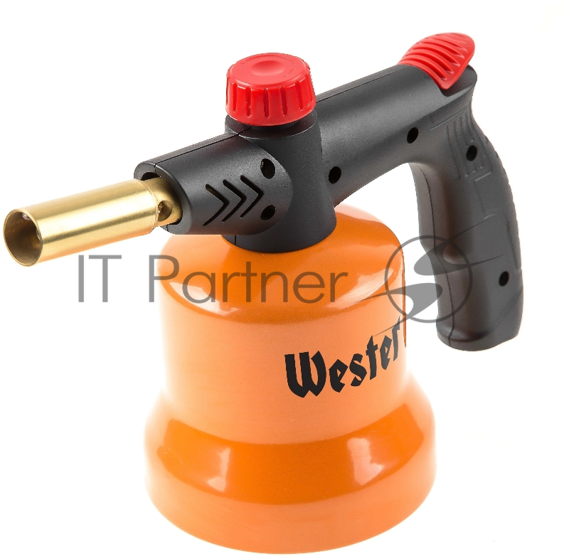 Газовая паяльная лампа Wester PL04 1850С, до 3ч, пьезоподжиг