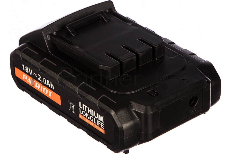 Батарея аккумуляторная Li-ion для шуруповертов PATRIOT серии The One, Модели: BR 181Li Емкость аккумулятора: 2,0 Ач Напряжение: 18В