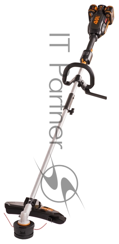 Триммер аккумуляторный WORX NITRO WG186E.1, 40В, бесщеточный, 4Ач х2, ЗУ 2А х2, коробка