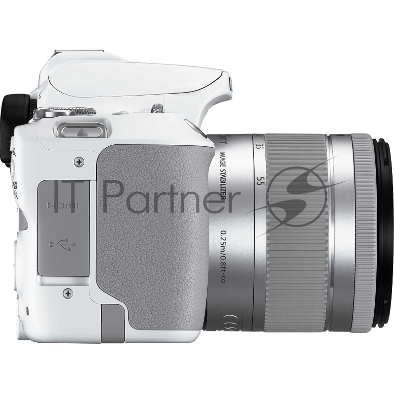 Зеркальный Фотоаппарат Canon EOS 250D белый 24.2Mpix EF-S 18-55mm f/1:4-5.6 IS STM 3 4K Full HD SDXC Li-ion