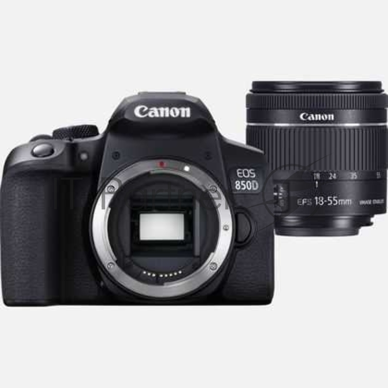 Зеркальный Фотоаппарат Canon EOS 850D черный 24.1Mpix EF-S 18-55mm f/4-5.6 IS STM 3 1080p Full HD SDXC Li-ion