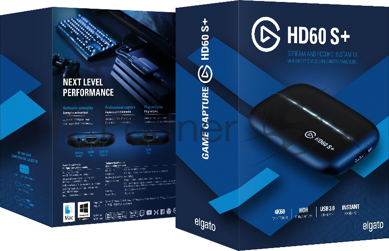 Устройство захвата видео Elgato Game Capture HD60 S+ Устройство захвата видео Elgato Game Capture HD60 S+