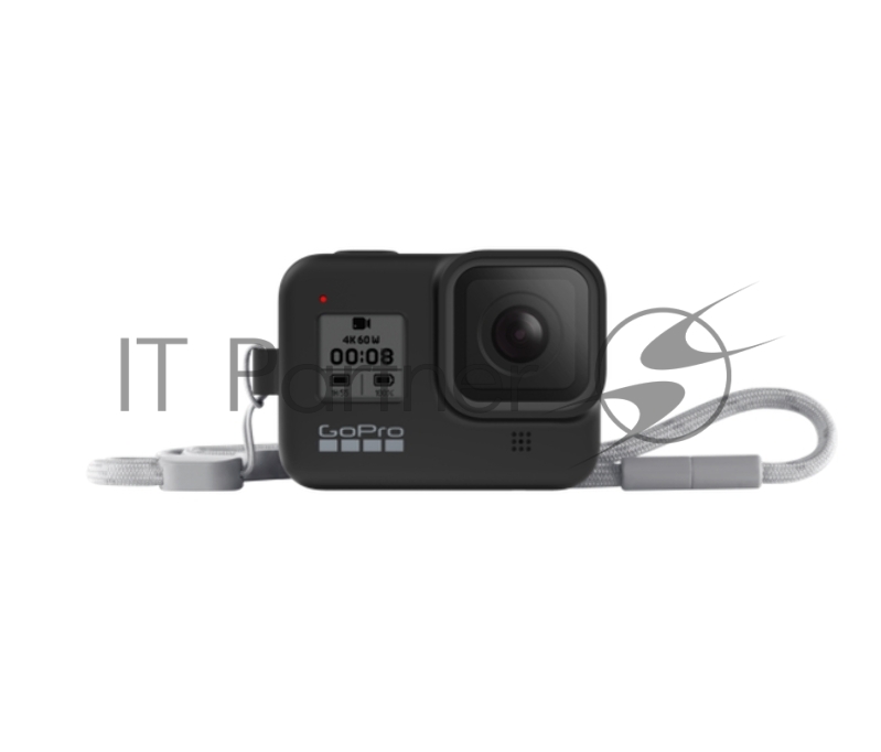 GoPro Силиконовый чехол с ремешком для камеры HERO8 черный AJSST-001 (Sleeve + Lanyard)