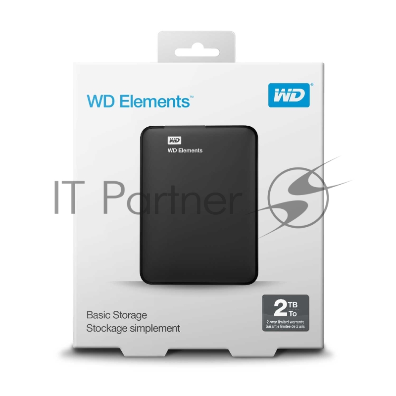 Внешний жесткий диск Western Digital Original USB 3.0 2Tb WDBU6Y0020BBK-WESN Elements Portable 2.5 черный