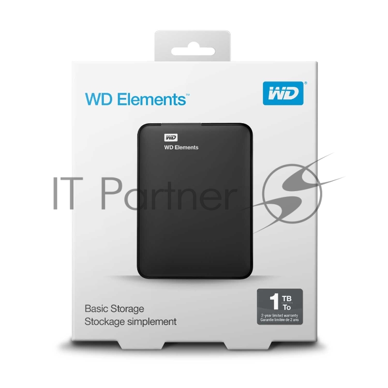 Внешний жесткий диск Western Digital Original USB 3.0 1Tb WDBUZG0010BBK-WESN Elements Portable 2.5 черный