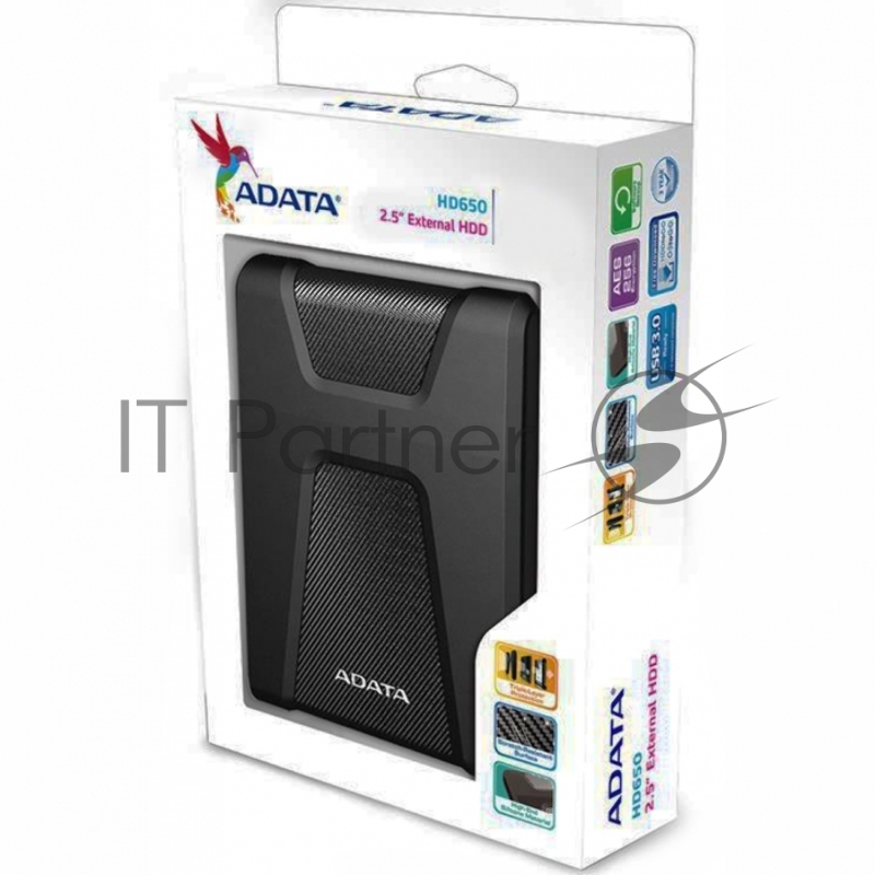 Внешний жесткий диск 2TB ADATA HD650, 2,5 ,USB 3.0, черный