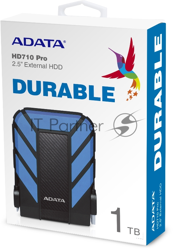 Внешний жесткий диск AData USB 3.1 1Tb AHD710-1TU3-CBL HD710P DashDrive Durable (5400rpm) 2.5 черный