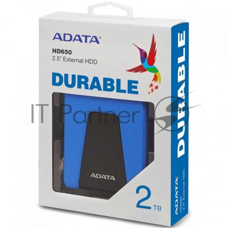 Внешний жесткий диск AData USB 3.1 2Tb AHD650-2TU31-CBL HD650 DashDrive Durable 2.5 синий