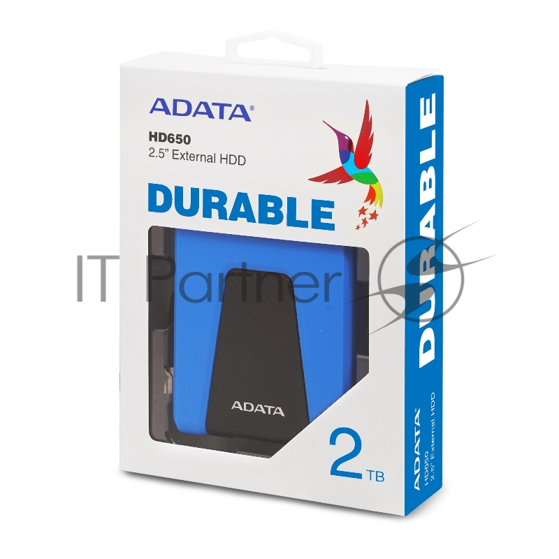 Внешний жесткий диск AData USB 3.1 2Tb AHD650-2TU31-CBL HD650 DashDrive Durable 2.5 синий