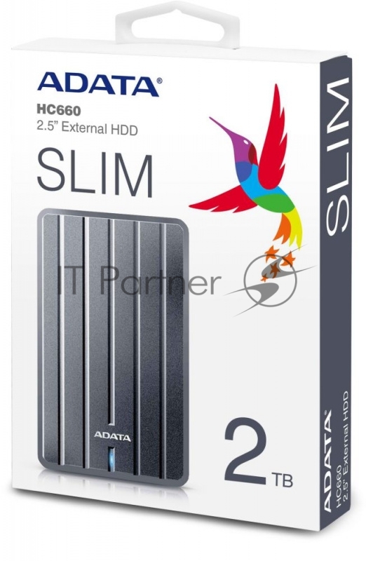 Внешний жесткий диск ADATA USB 3.0 2Tb AHC660-2TU31-CGY HC660 DashDrive Durable 2.5 серый