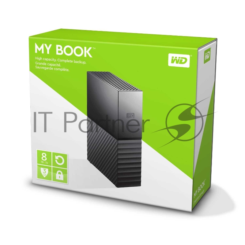 Внешний жёсткий диск WD My Book (New) WDBBGB0080HBK-EESN 8ТБ 3,5 5400RPM USB 3.0 (E4C)