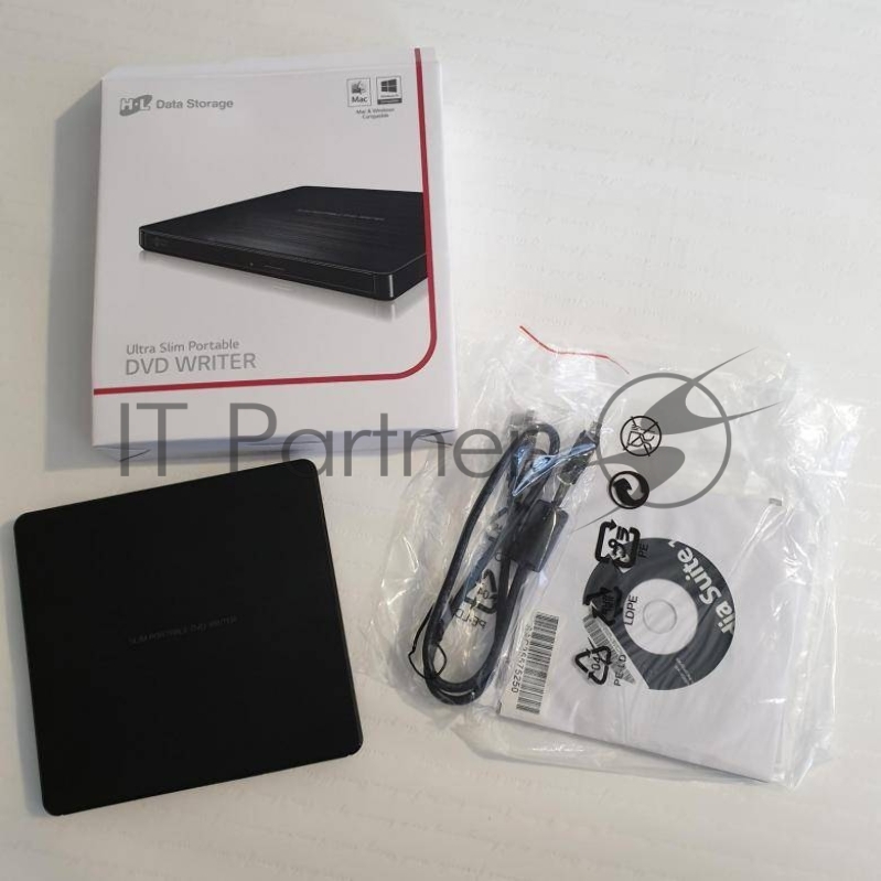 Внешний Привод DVD-RW LG GP60NB60 черный USB ultra slim внешний RTL