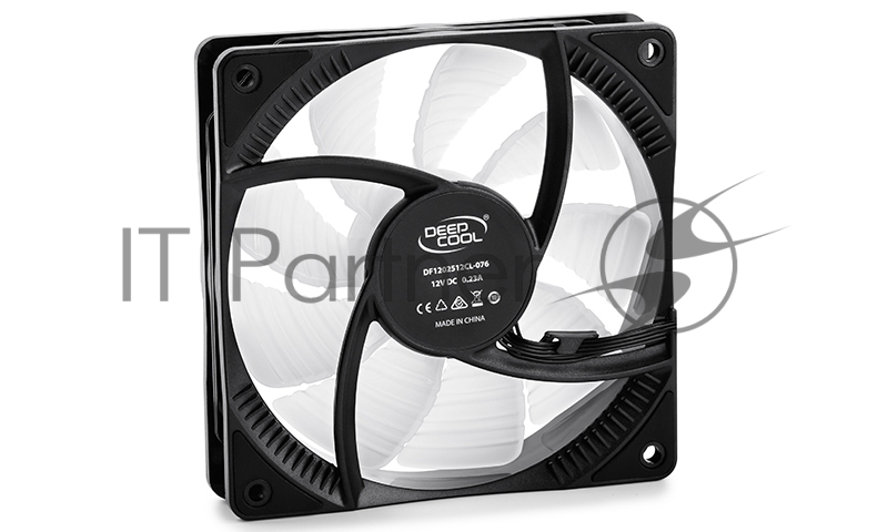 Вентилятор DEEPCOOL CF120 RGB 120x120x25мм (32шт./кор, PWM, пит. от мат.платы и БП, RGB подсветка, 500-1500об/мин) Retail
