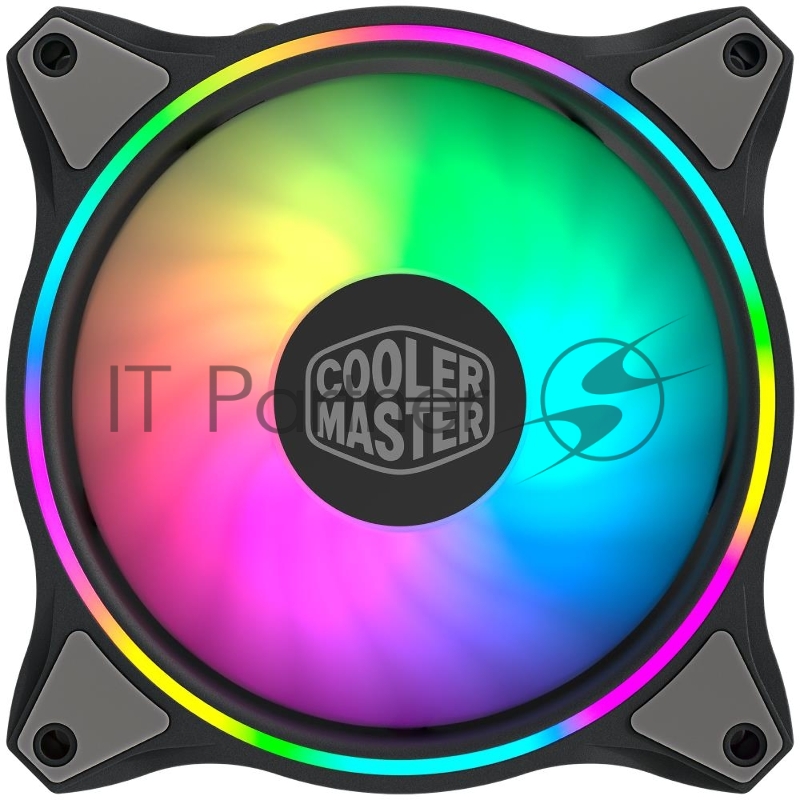 Кулера для корпуса 1 Ватт Cooler Master MASTERFAN MF120 HALO, 120mm, 4-Pin (PWM), ARGB