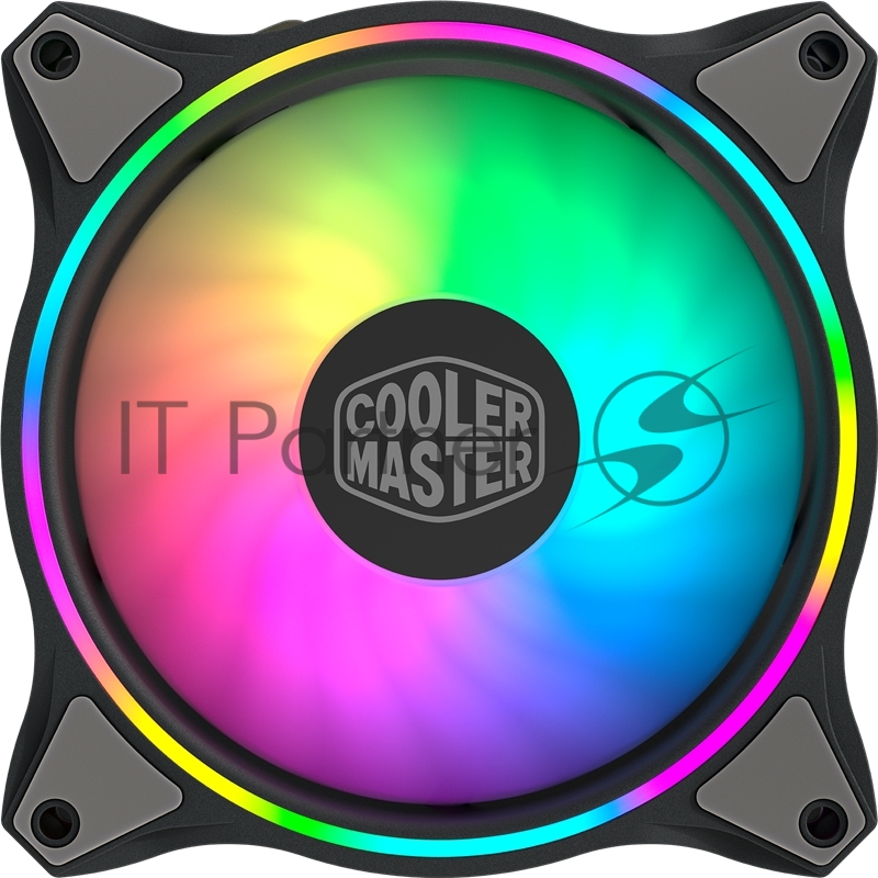 Кулера для корпуса 1 Ватт Cooler Master MASTERFAN MF120 HALO, 120mm, 4-Pin (PWM), ARGB