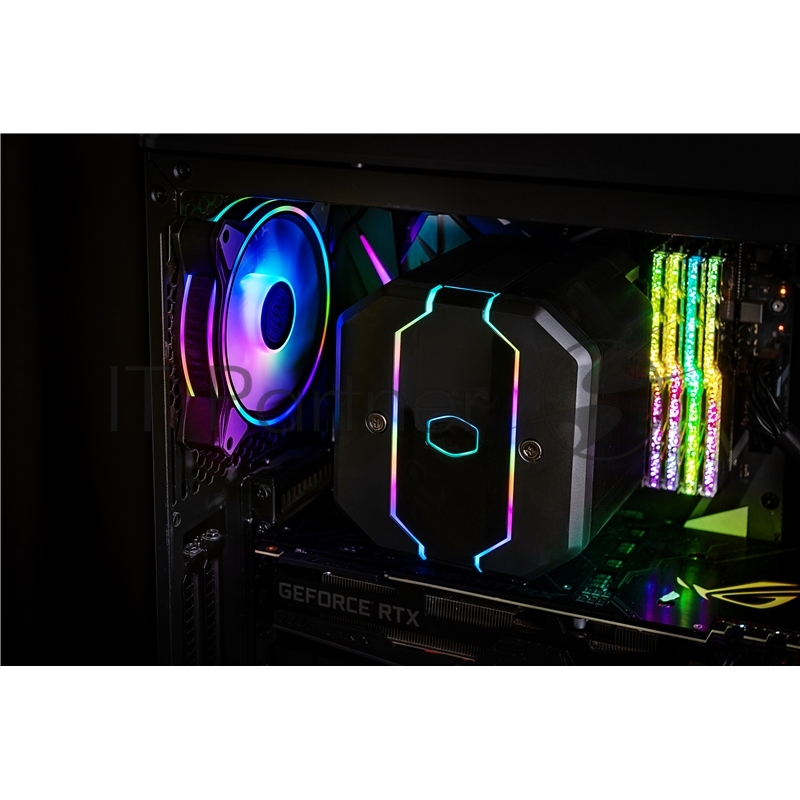Вентиляторы для корпуса 1 Ватт Cooler Master MASTERFAN SICKLEFLOW, 120mm, 4-Pin (PWM), ARGB, 3 pcs + ARGB Controller