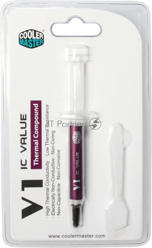 Термопаста Cooler Master IC-Value V1 (RG-ICV1-TW20-R1) белая термопаста 4.6 г