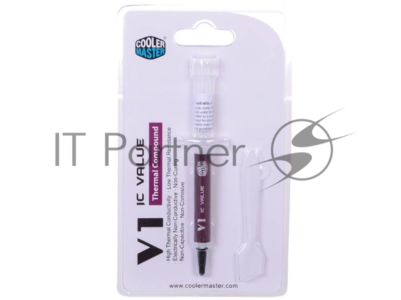 Термопаста Cooler Master IC-Value V1 (RG-ICV1-TW20-R1) белая термопаста 4.6 г