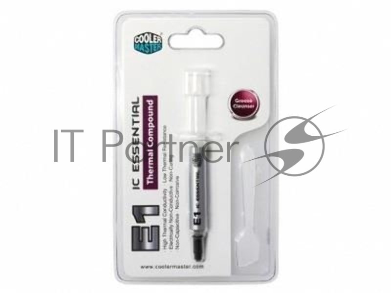 Термопаста Cooler Master IC-Essential E1 (RG-ICE1-TG15-R1) серая темопаста, 3.4 г